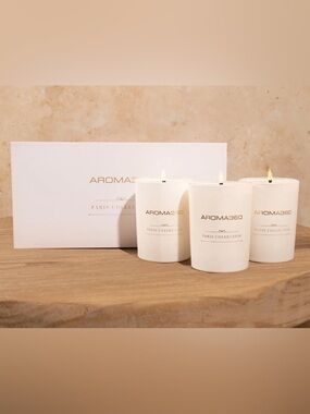 Aroma360 My Way Paris Collection Candle Trio Luxury Scented Candles 11oz Each